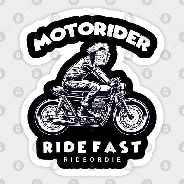 MOTORIDER Sticker by antonimus